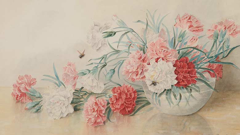 PAUL DE LONGPRE (French/American, 1855-1911)