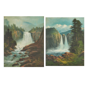 John Delane, Two California Landscapes, two oils