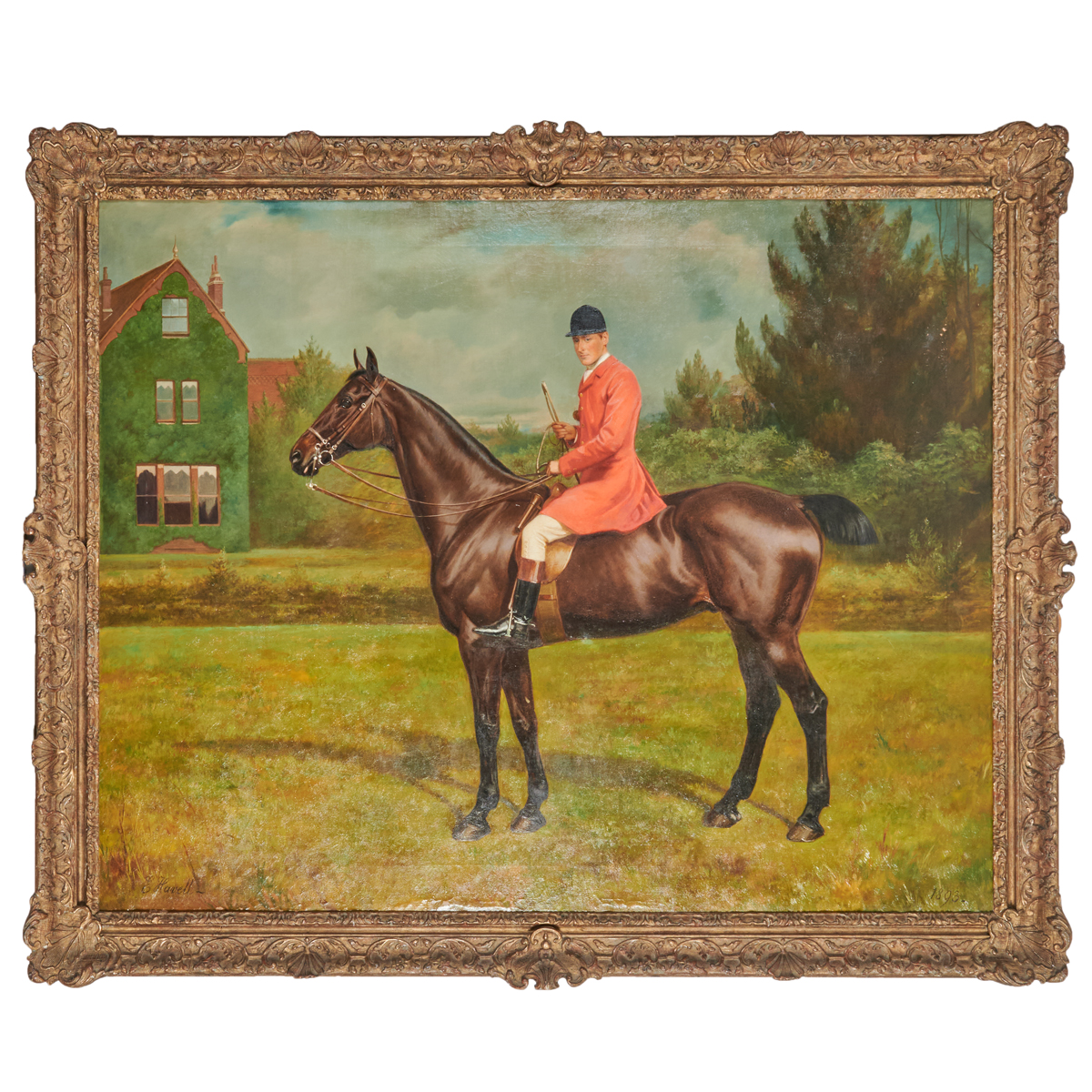 Edmund Havell, Mounted Foxhunter, oil on canvas. Estimate: $6,000/8,000.